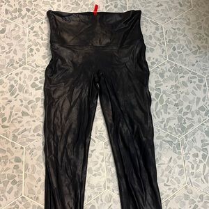 Spanx faux leather leggings